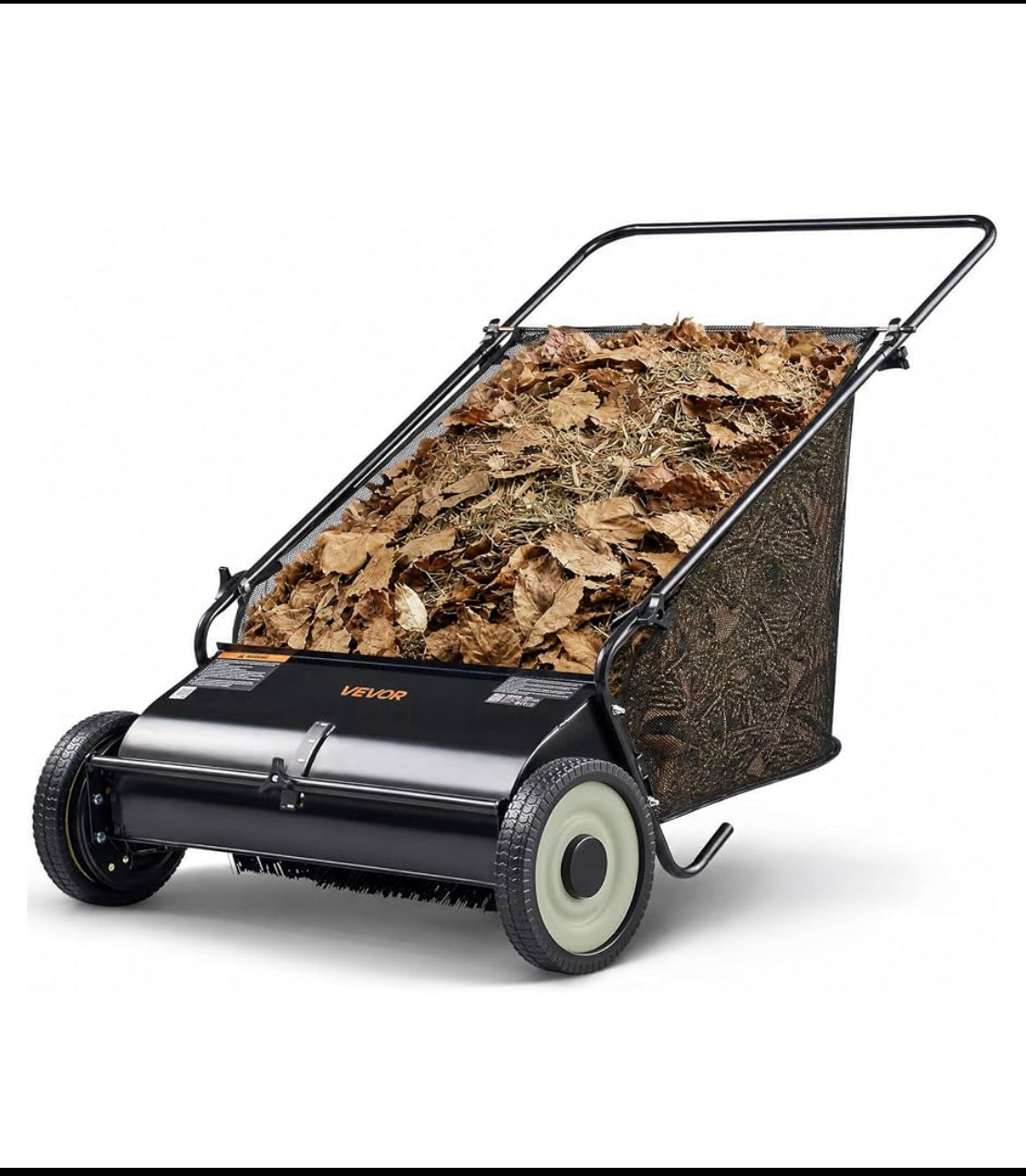 New Other Vevor Push Lawn Sweeper 26” Leaf & Grass Collector, Rubber Wheels