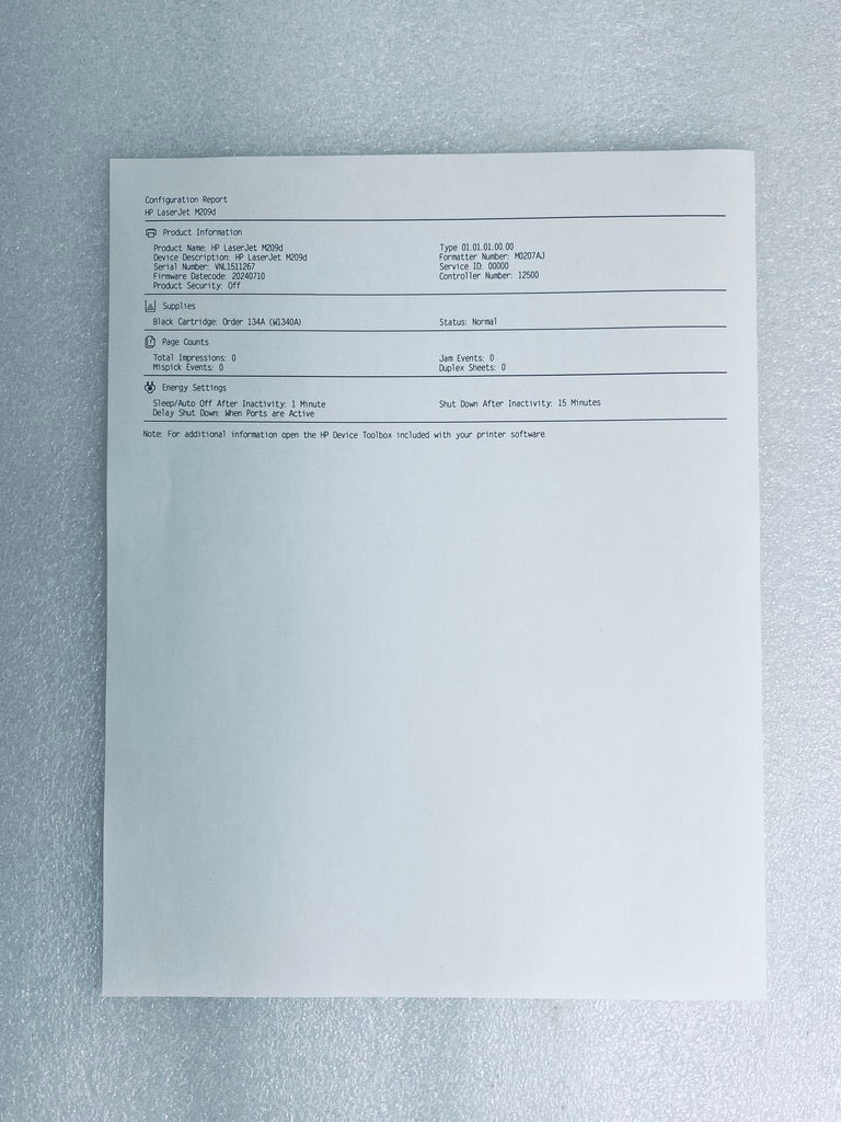 New Other HP LaserJet M209d Black And White Laser Printer W/ Two Sided Printing