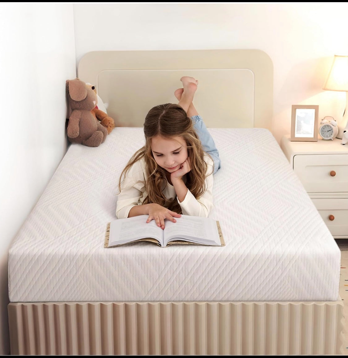 New Open Box MLILY 6 Inch Twin Size Memory Foam Mattress, Medium Firm
