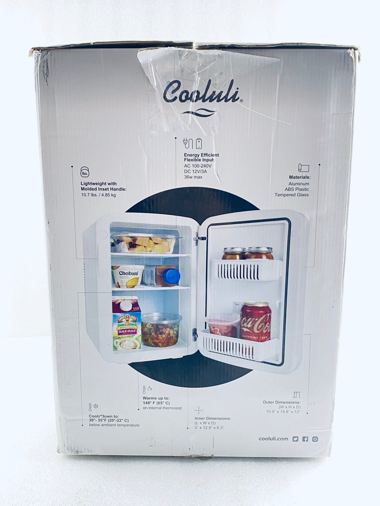 New Other Cooluli Infinity 15 Liter Compact Portable Cooler/Warmer Mini Fridge