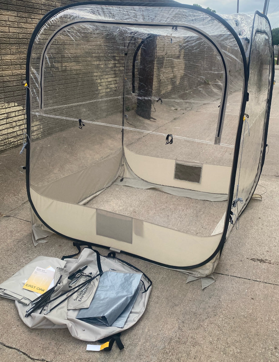 New Other East Oak 5' x 5' Pop Up Bubble All Weather Protection Tent For Events