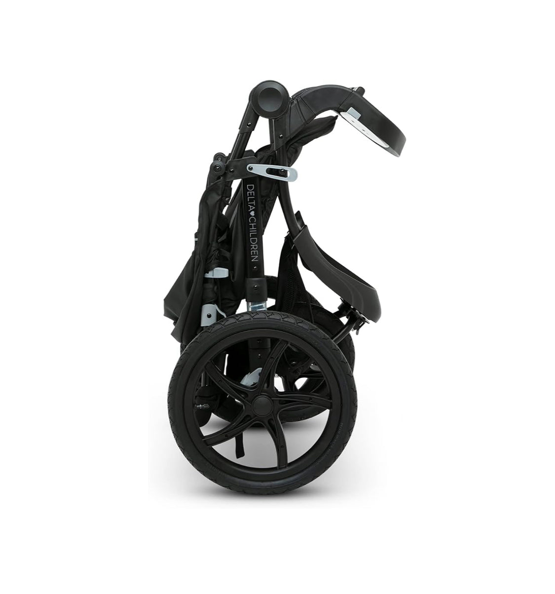 Like New Delta Children Apollo Jogging Stroller W/ Shock Absorbing Frame, Black