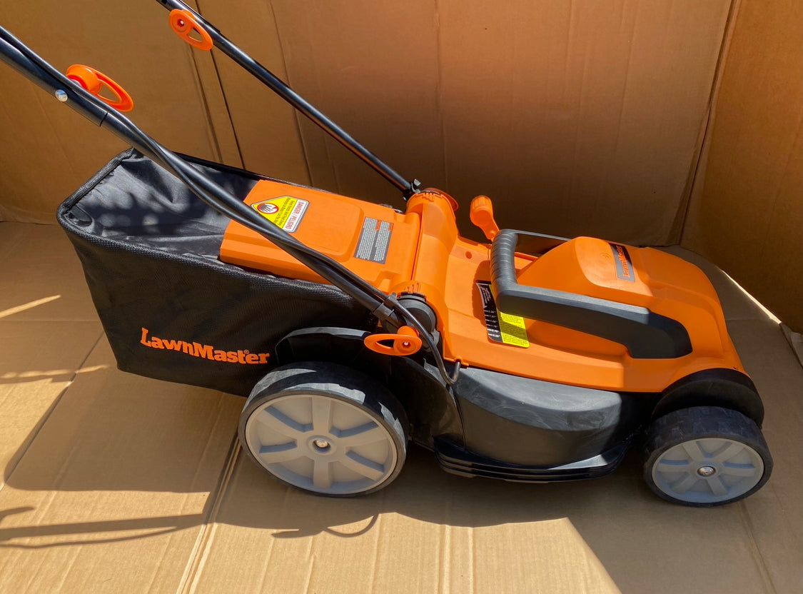 LawnMaster MEB1216K Electric Lawn Mower 16" 12AMP, Black & Orange