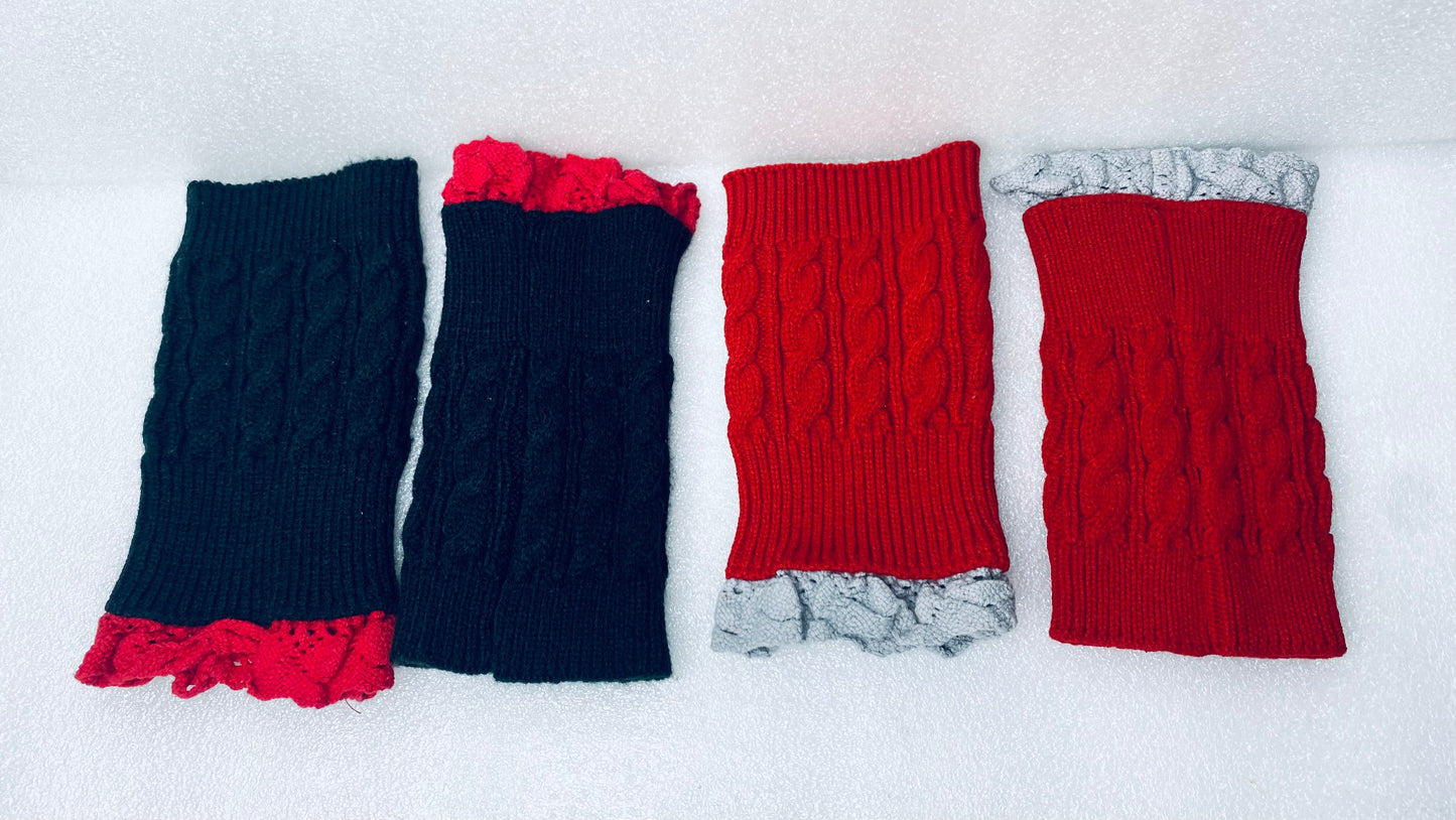 #241 - Lot Of 2 - Gently Used Wrist Warmers - (IN CONDITION & COLOR AS SHOWN)