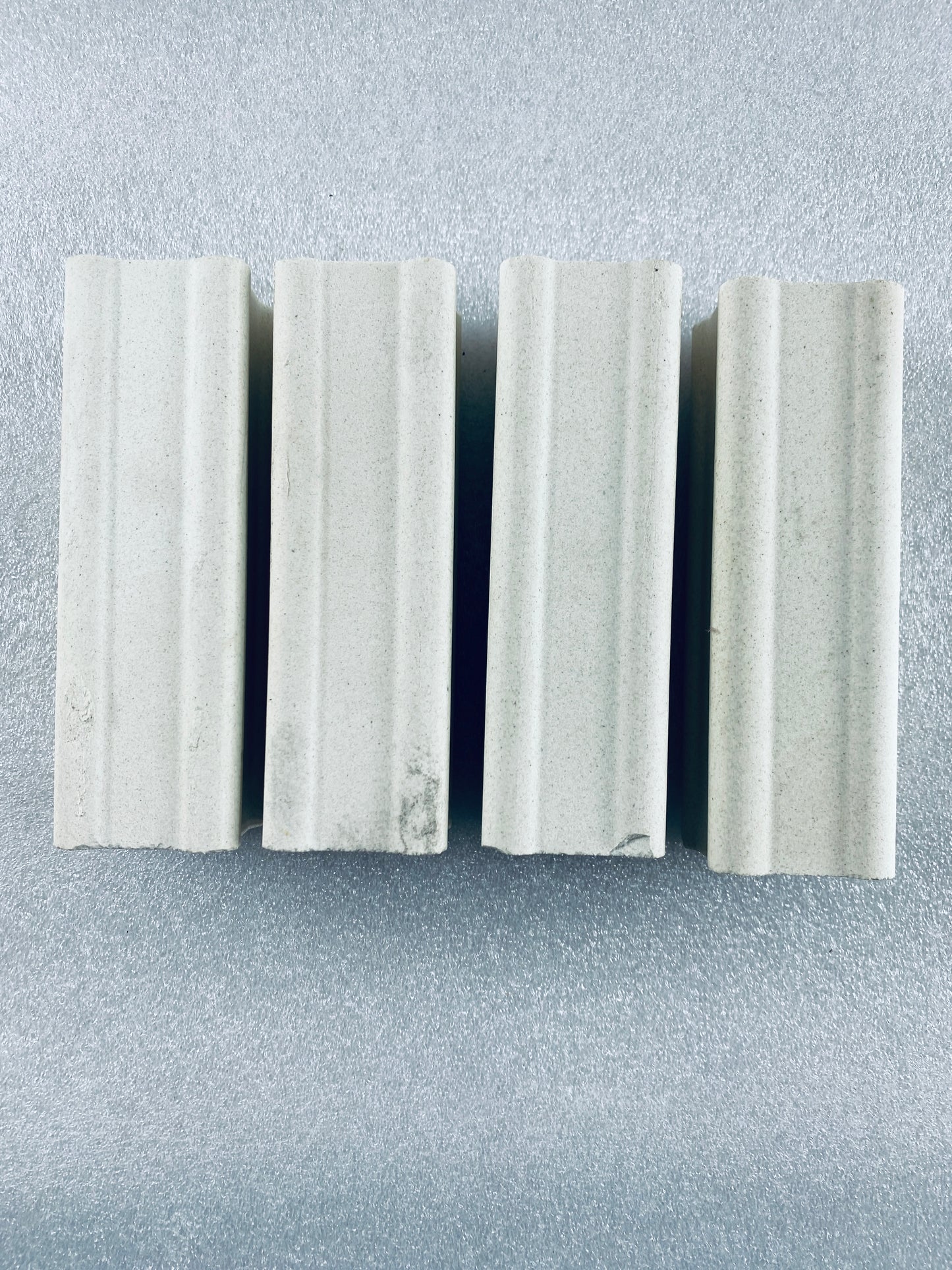 Lot Of 4 - Kiln Approx. 5" Tall x 1.5" Wide Squared End Posts