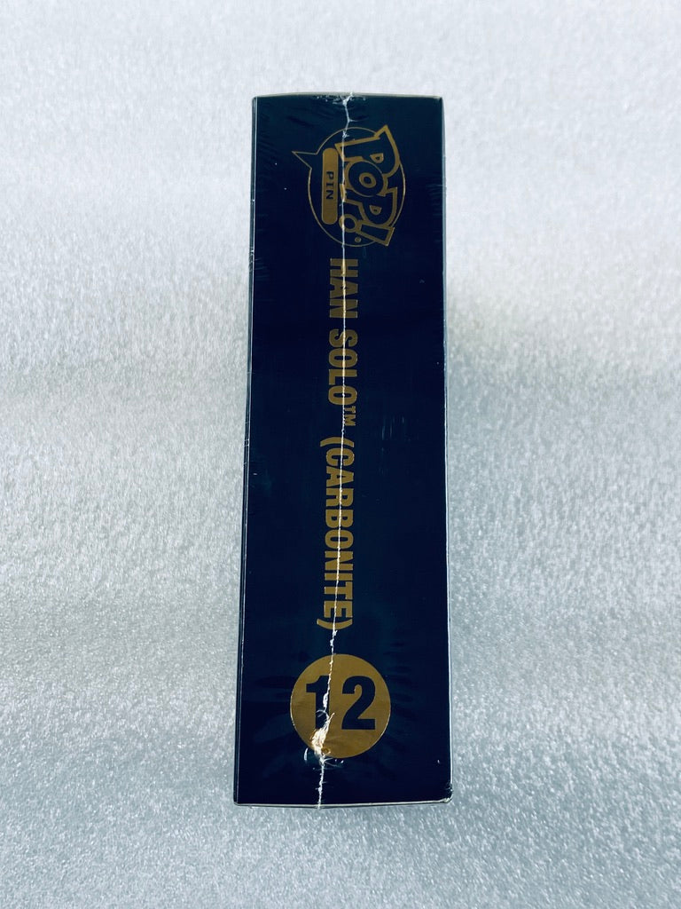 New Star Wars Funko POP! Enamel Pin #12 Han Solo Carbonite With Stand