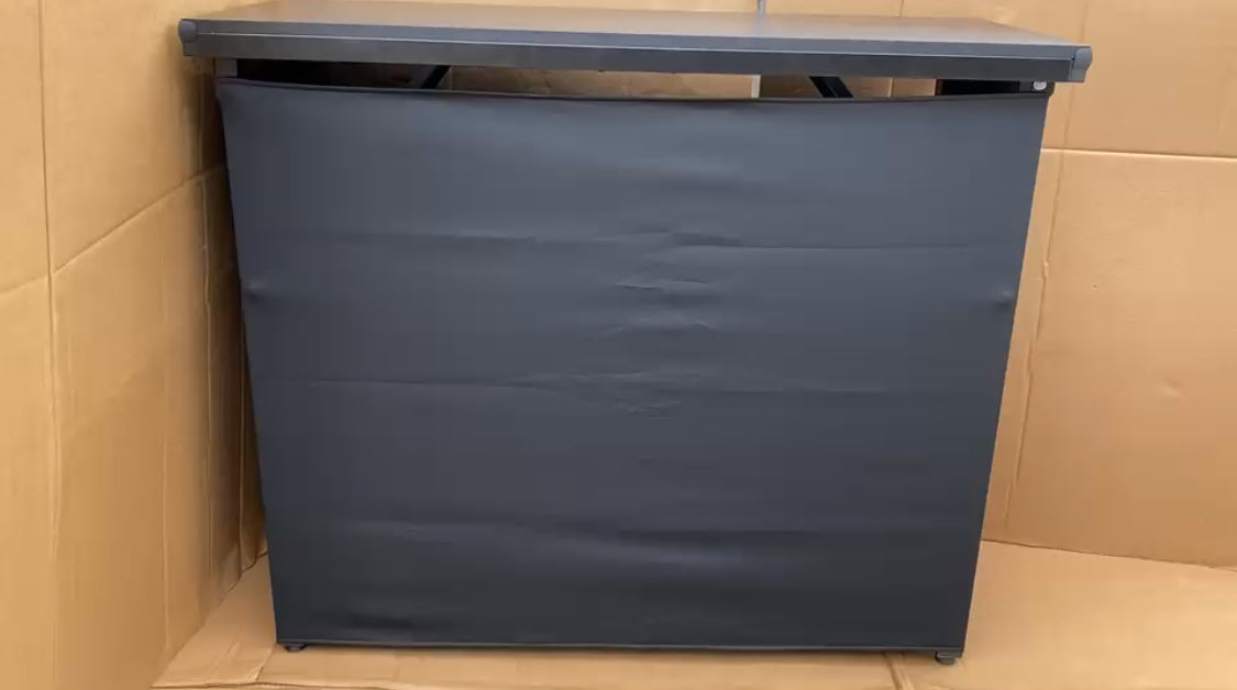 Like New GoBar PRO Commercial Grade Portable Bartender Table With Black Skirt