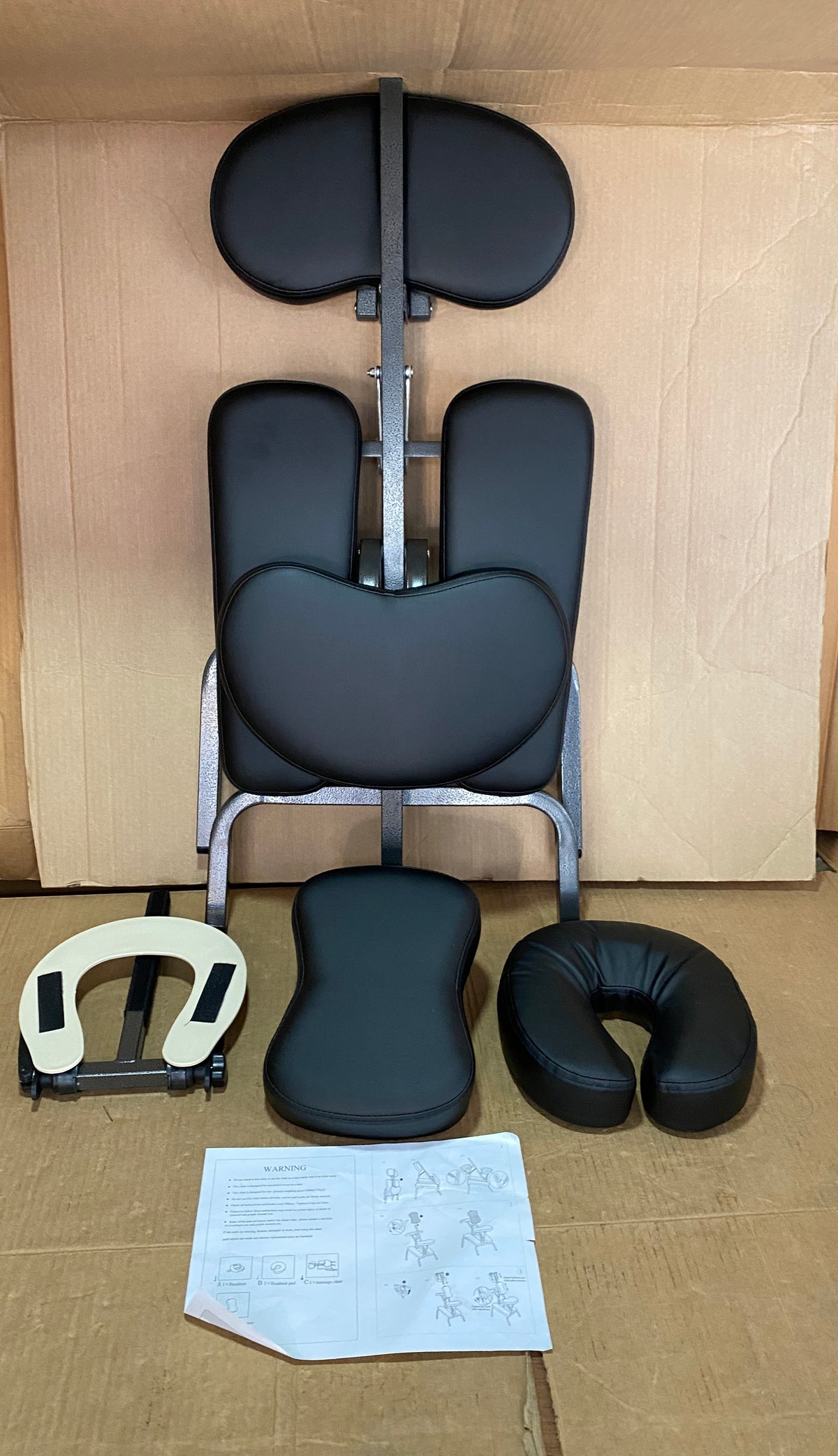New Other BestMassage Portable & Folding Massage/Tattoo Chair, Dark Black