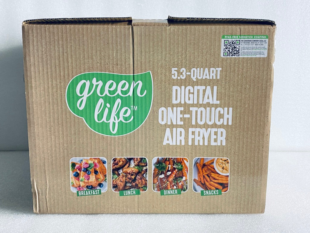New Other GreenLife 5.3 QT Electric Air Fryer Oven With Touch Display, Graphite