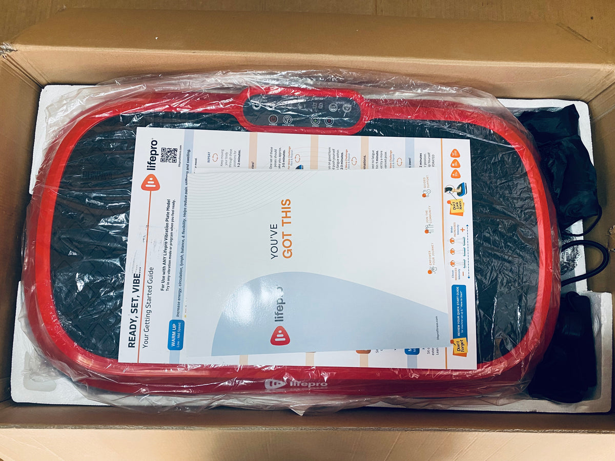 Like New Lifepro Waver Vibration Plate Exercise Machine With 99 Speeds, Red