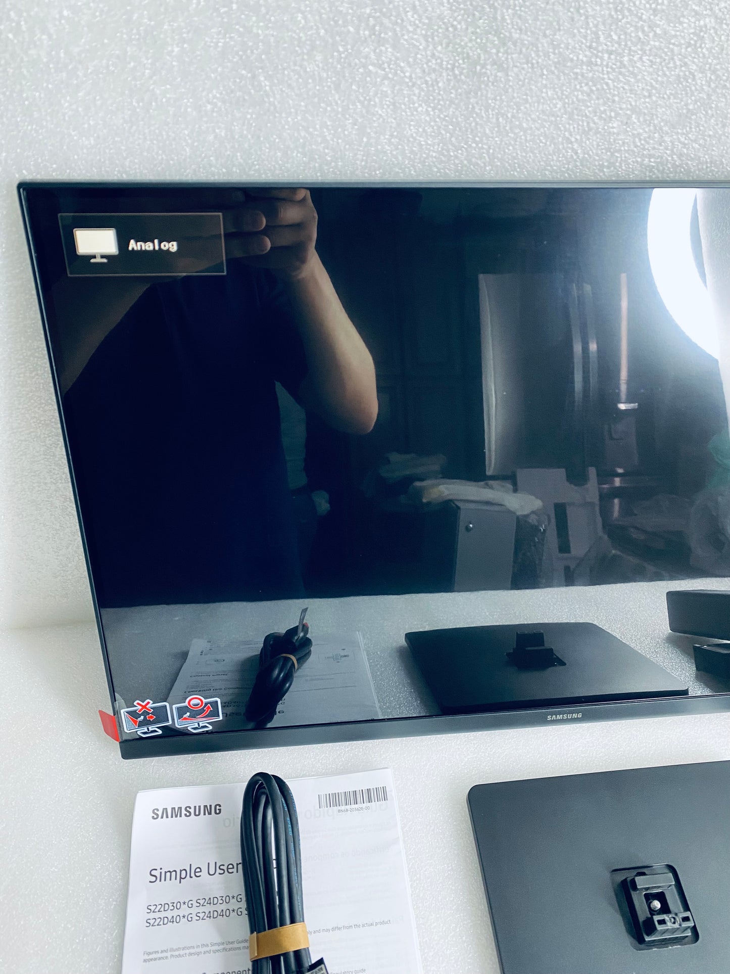 New Open Box Samsung 24" (S30GD) Essential Monitor With IPS Panel, Tilt Stand
