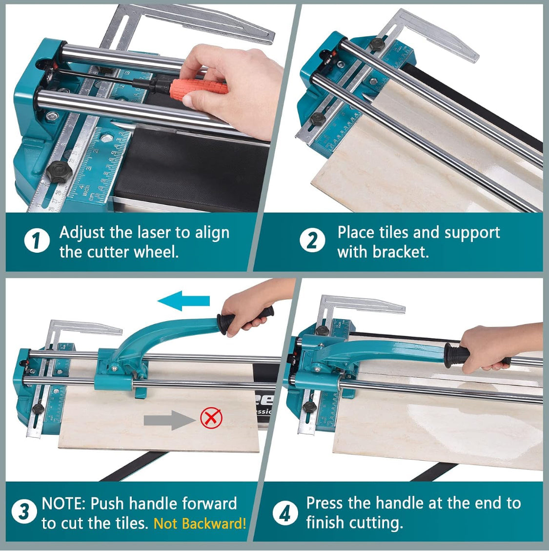 New Other Seeutek 24” Manual Porcelain Ceramic Tile Cutter W/ Infrared Position
