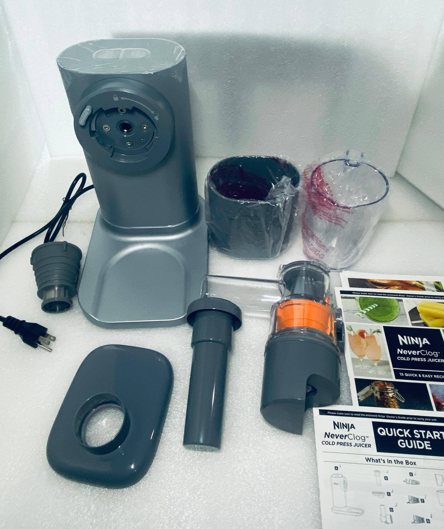 New Other Ninja NeverClog Cold Press Juicer W/ High-Torque & Total Pulp Control