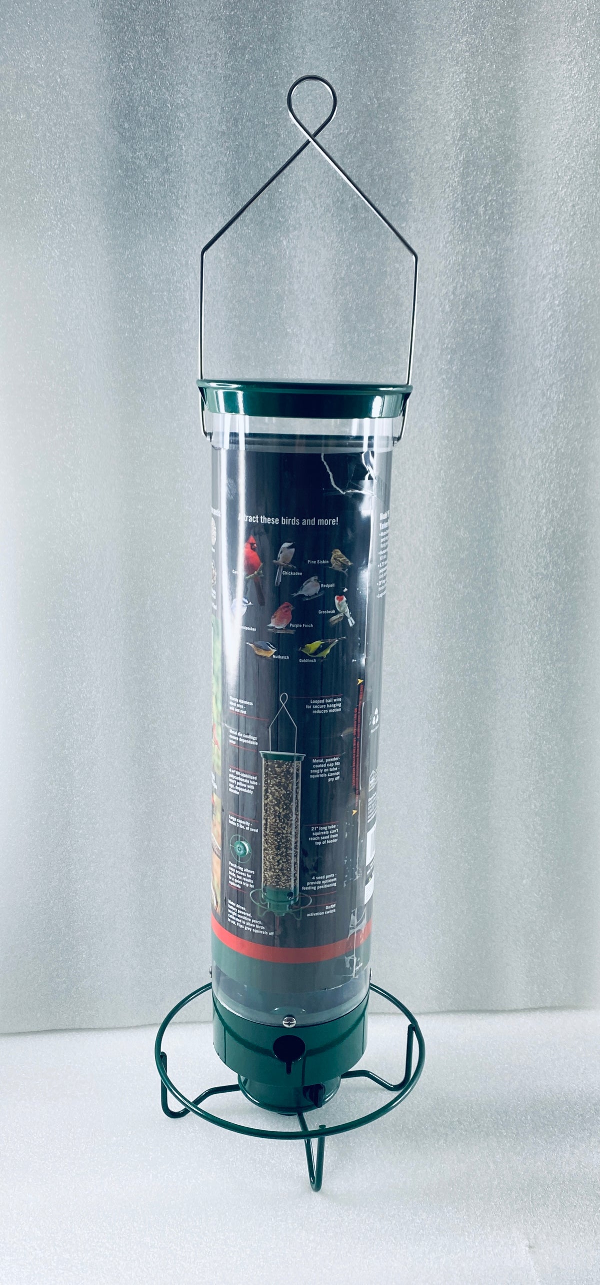 Droll Yankees Squirrel Proof Rechargeable 5lb Bird Feeder For Outdoors - (READ)