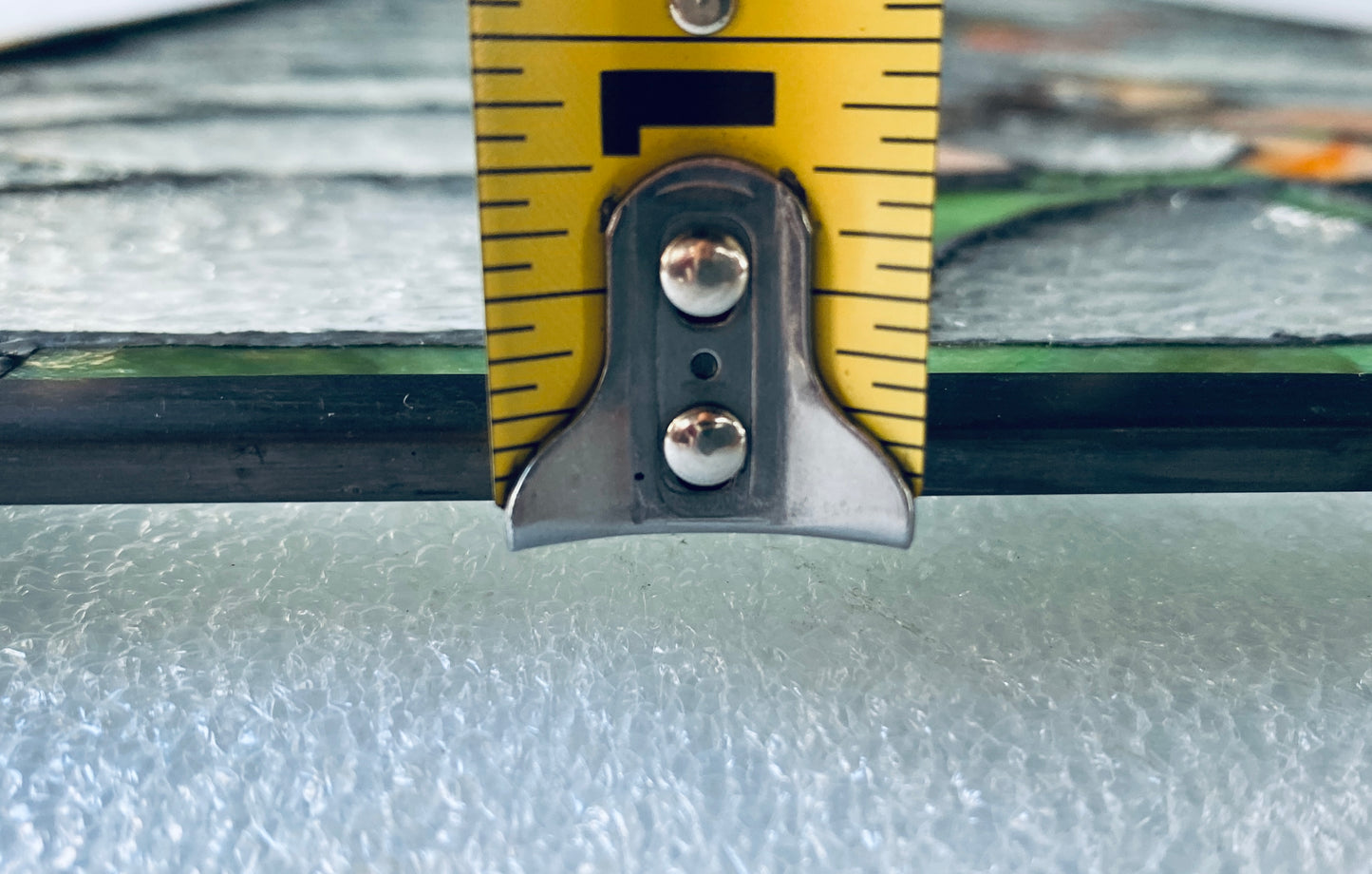 new Open Box-VEVOR 32”x17” Horizontal Hanging Transom Stained Glass Window Panel