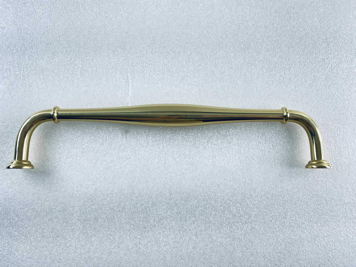 New Open Box Alno Charlie’s Collection 12" Contemporary Pull, Polished Brass