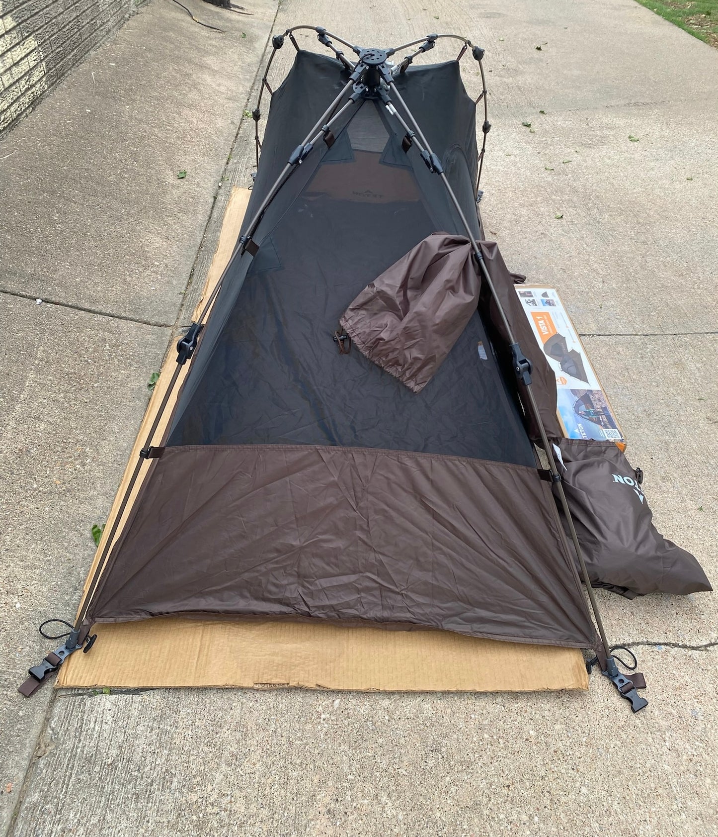 New Other Teton Sports Quick Dome Camping & Backpacking Tent W/ Clip-On Rainfly