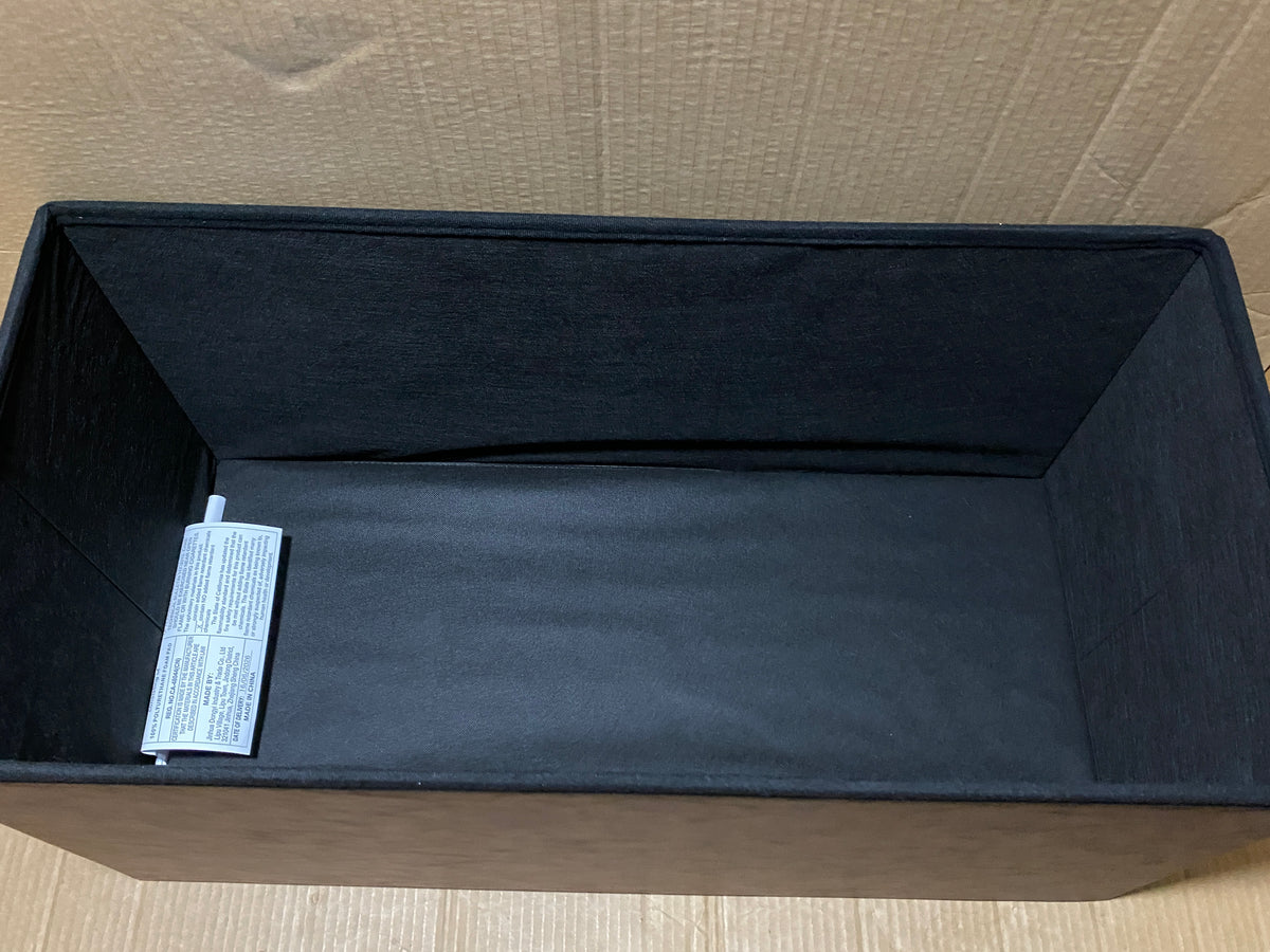 New Open Box SONGMICS 43.3" Folding Storage Ottoman Bench, Coffee Brown