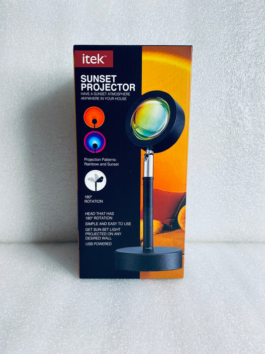 Lot Of 2 - New itek Sunset Projector 180 Degree Rotation Rainbow And Sunset