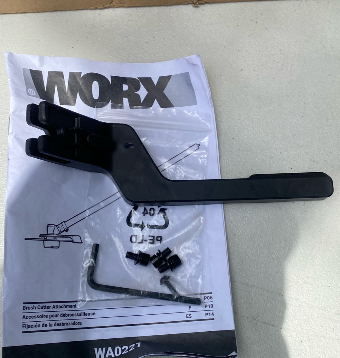 New Other WORX Nitro Driveshare 10" Brush Cutter Attachment, WA0221