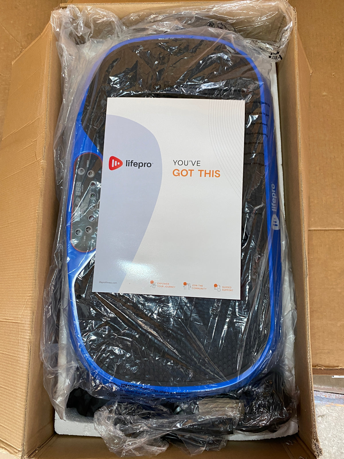 New Other Lifepro Waver Mini Vibration Plate Exercise Machine, Blue