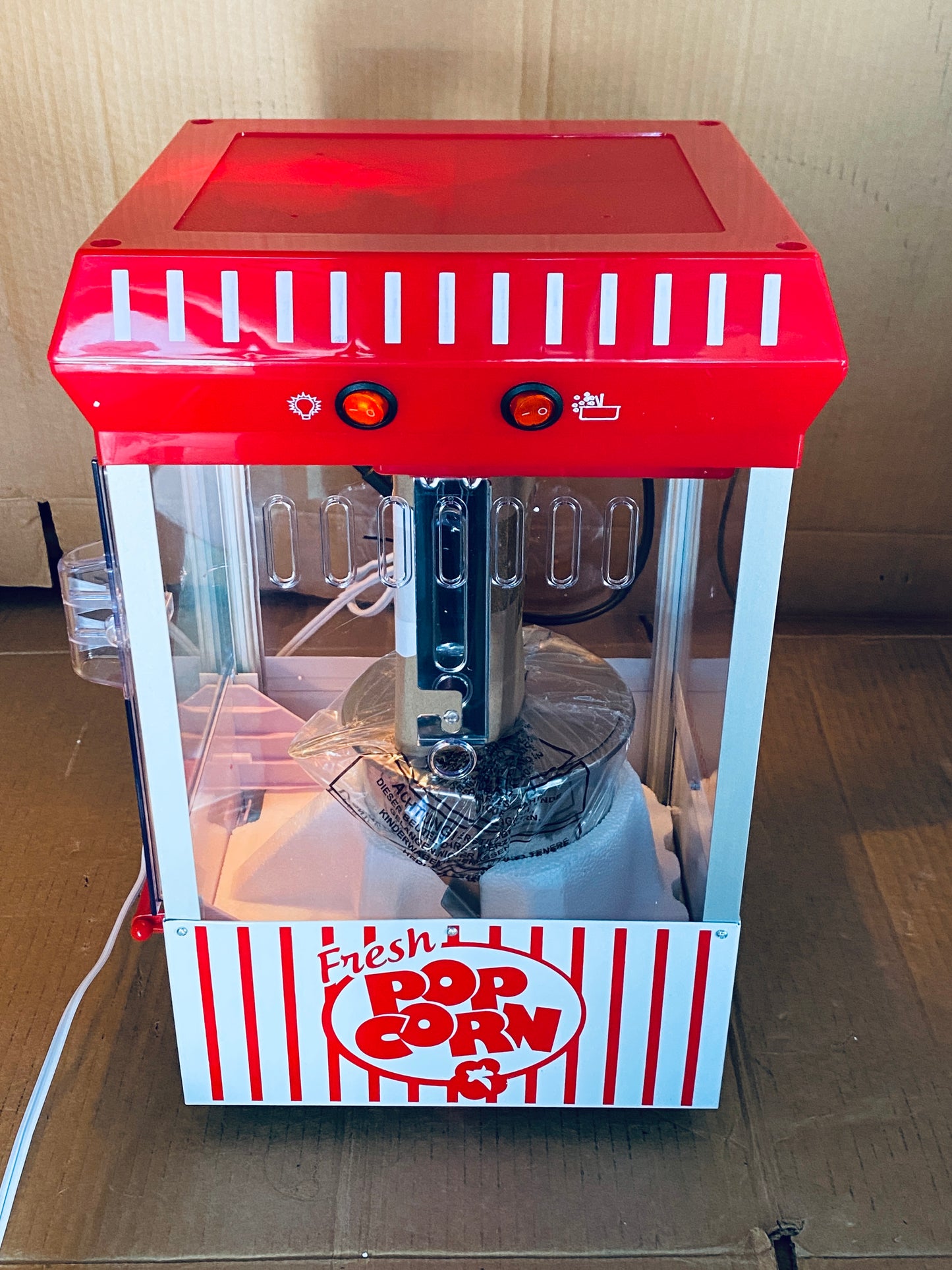 New Other Nostalgia Popcorn Maker Machine With Professional Cart & 2.5 Oz Kettle