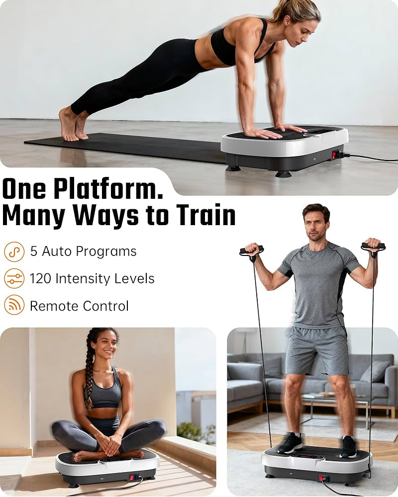 New Other Renoj Whole Body Vibration Platform W/ Bluetooth Speaker & LED Display