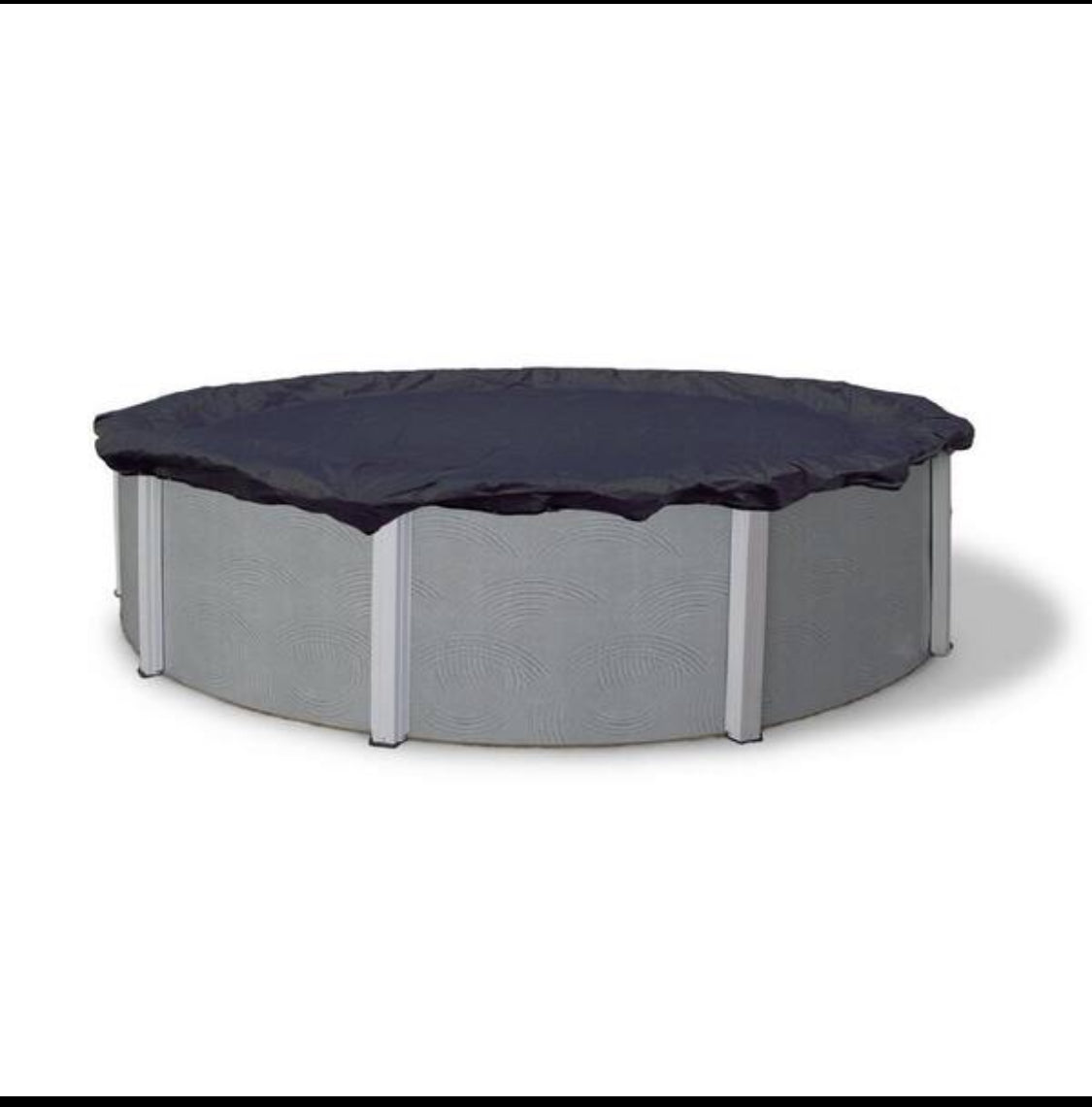 new open box - winter block 24 ft. round blue above-ground winter pool cover