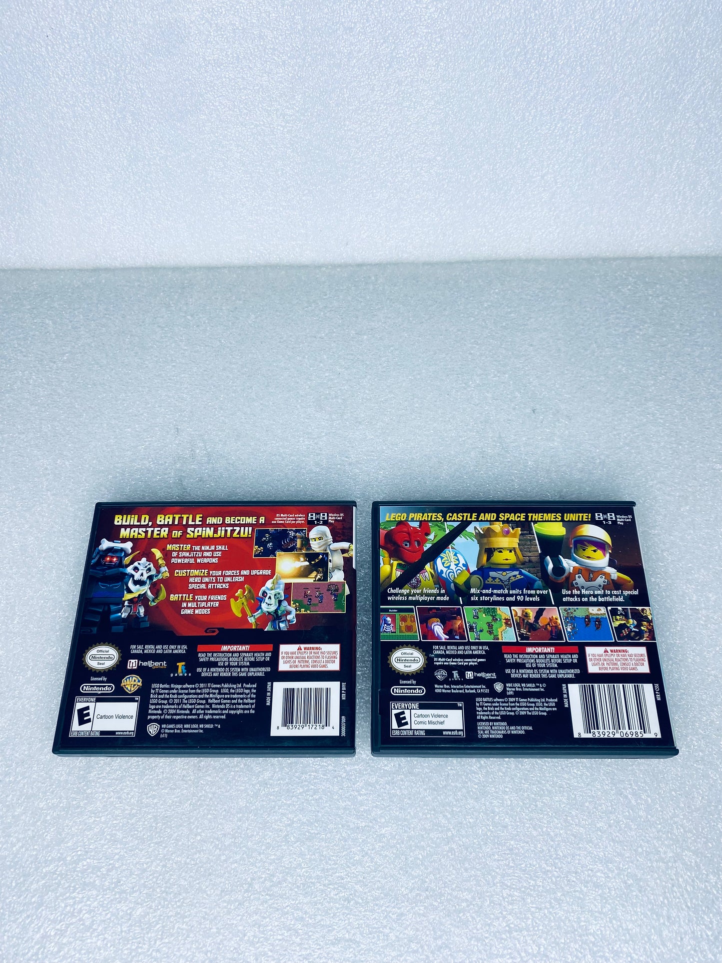 Lot of 2 - Nintendo DS Video Games Lego Battles Ninjago & Lego Battles - (READ)