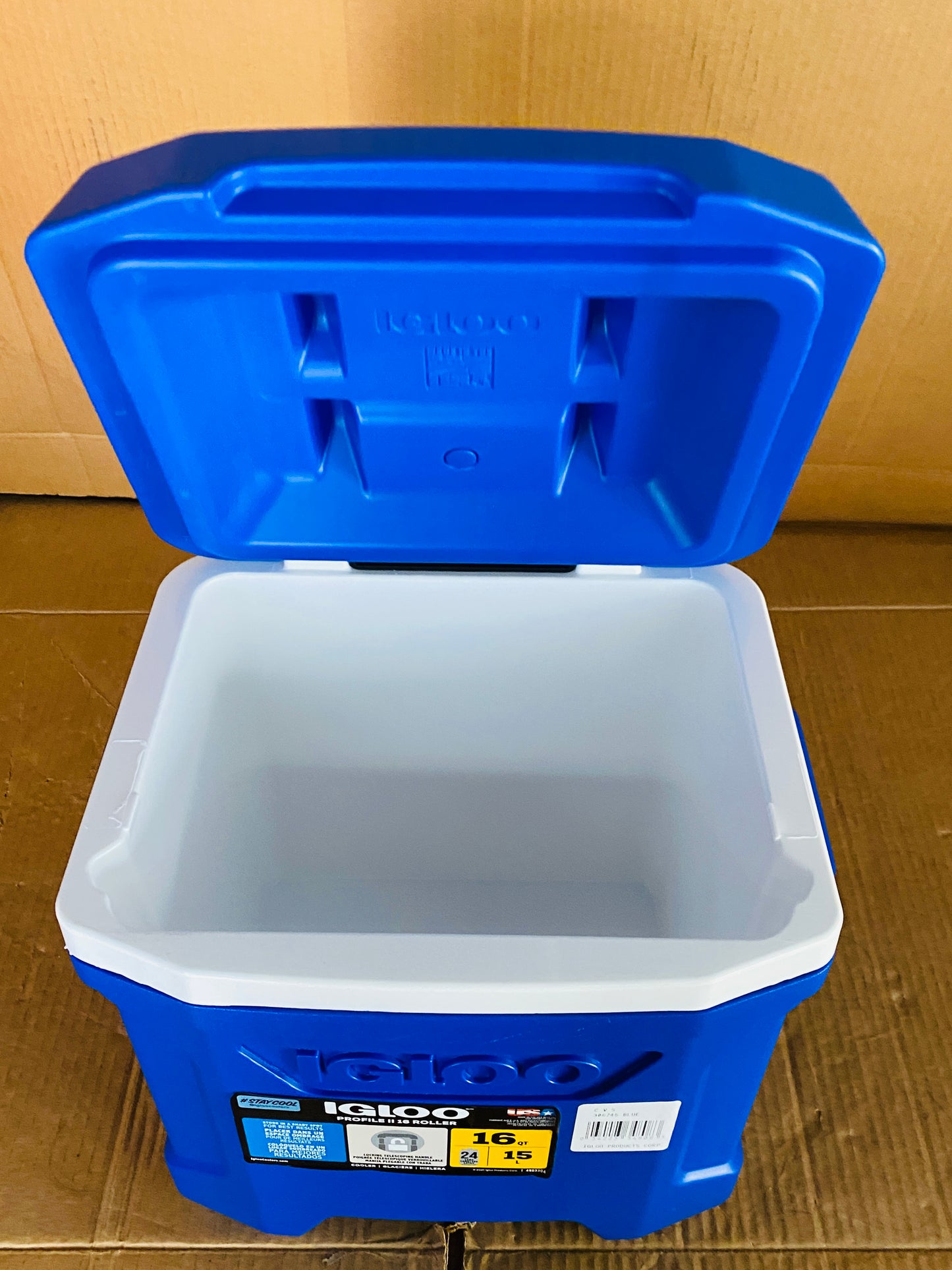 New Other Igloo Profile II 16qt Roller Hard Cooler, Majestic Blue