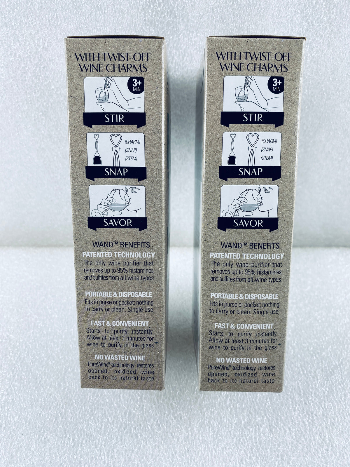 Set Of 16 - New PureWine The Wand ECO-FRIENDLY Wine Purifier 8-Pack Each, White