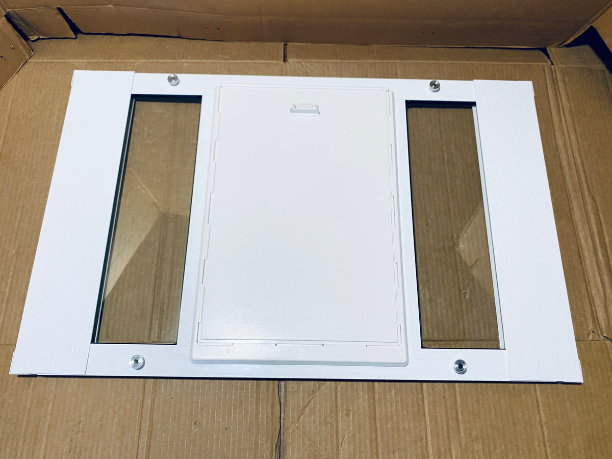 New Other Ideal Pet Aluminum Sash Adjustable Window Pet Door W/ 10-1/2”x15” Flap