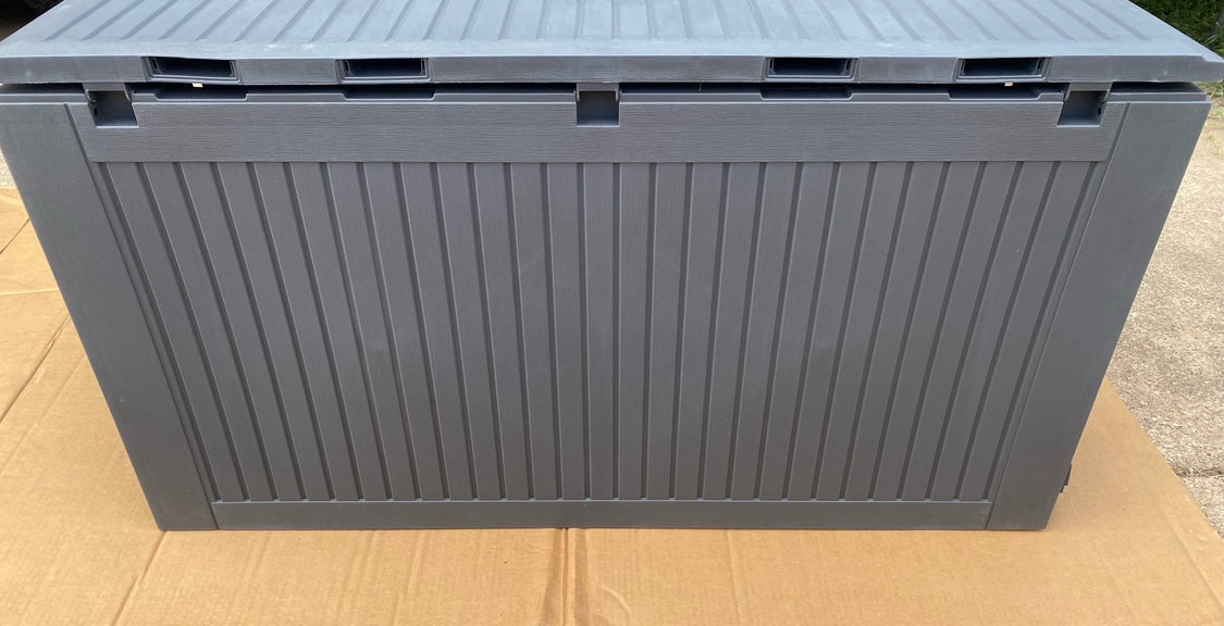 New Other YITAHOME 90 Gal Large Outdoor Lockable Deck Box W/ Handles, Dark Grey
