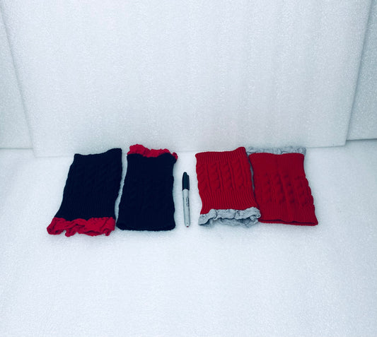 #241 - Lot Of 2 - Gently Used Wrist Warmers - (IN CONDITION & COLOR AS SHOWN)