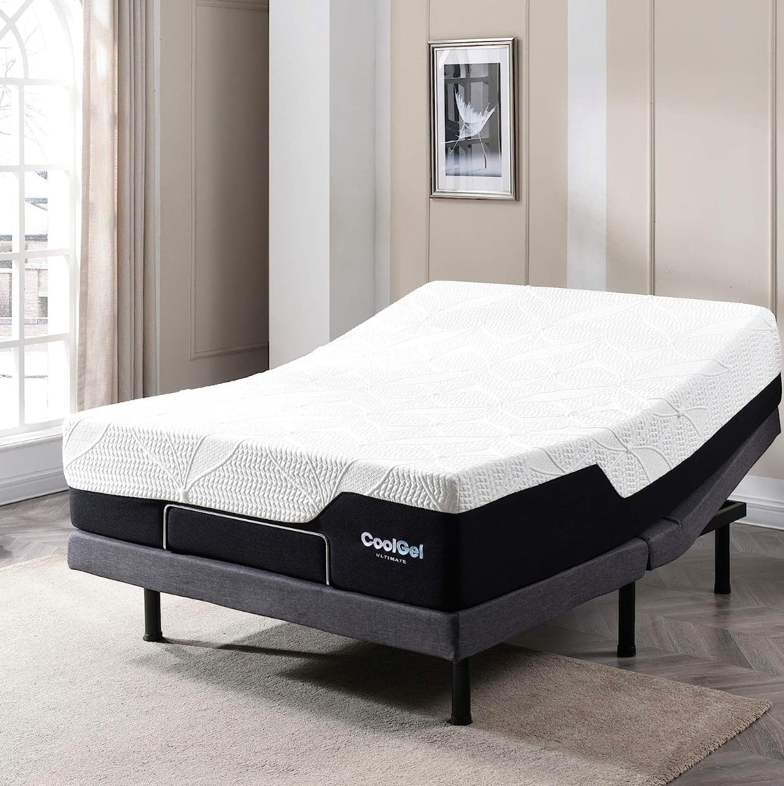 New Open Box COOL GEL Medium Firm Memory Foam 10” Queen Size Mattress