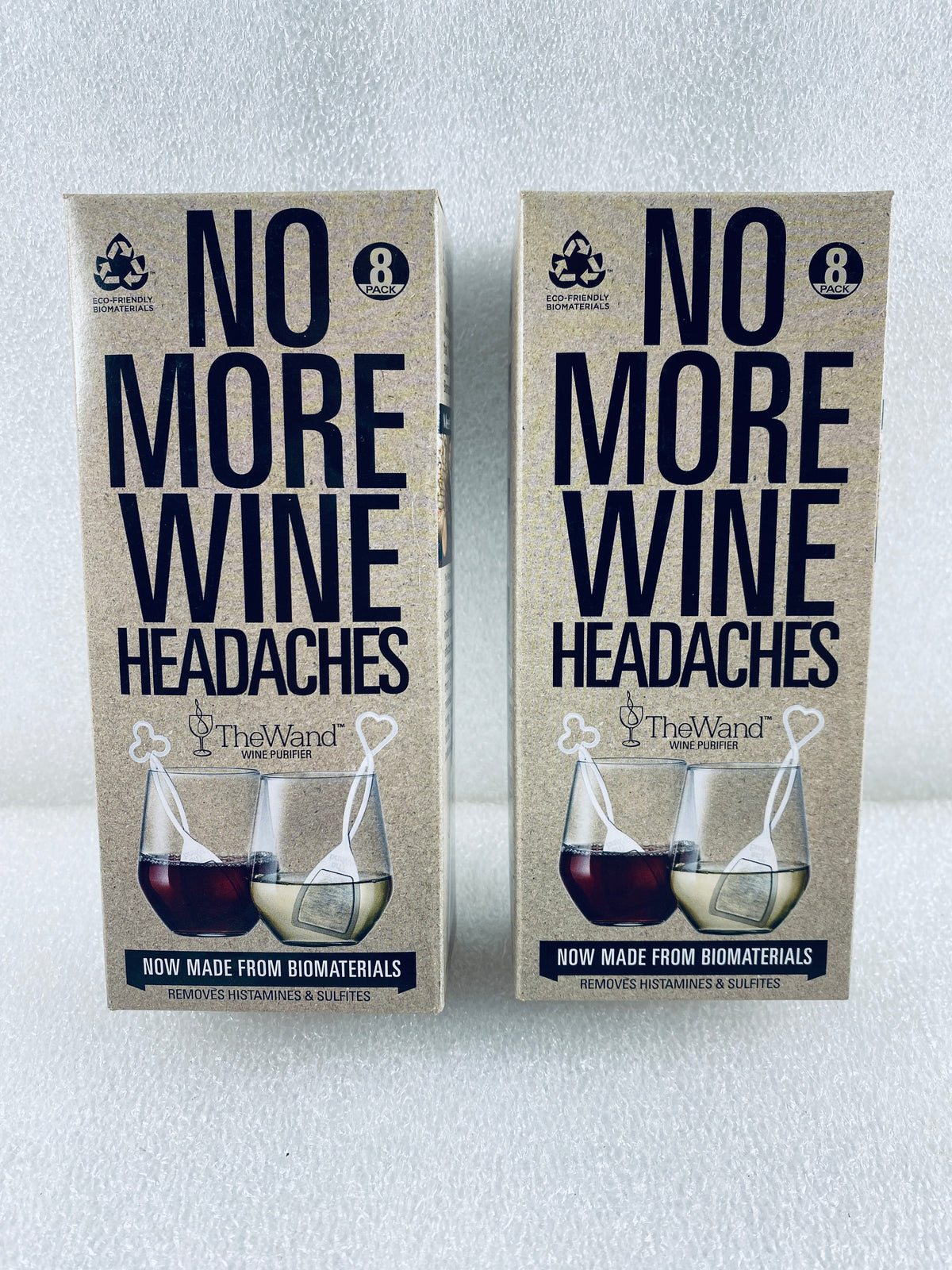 Set Of 16 - New PureWine The Wand ECO-FRIENDLY Wine Purifier 8-Pack Each, White