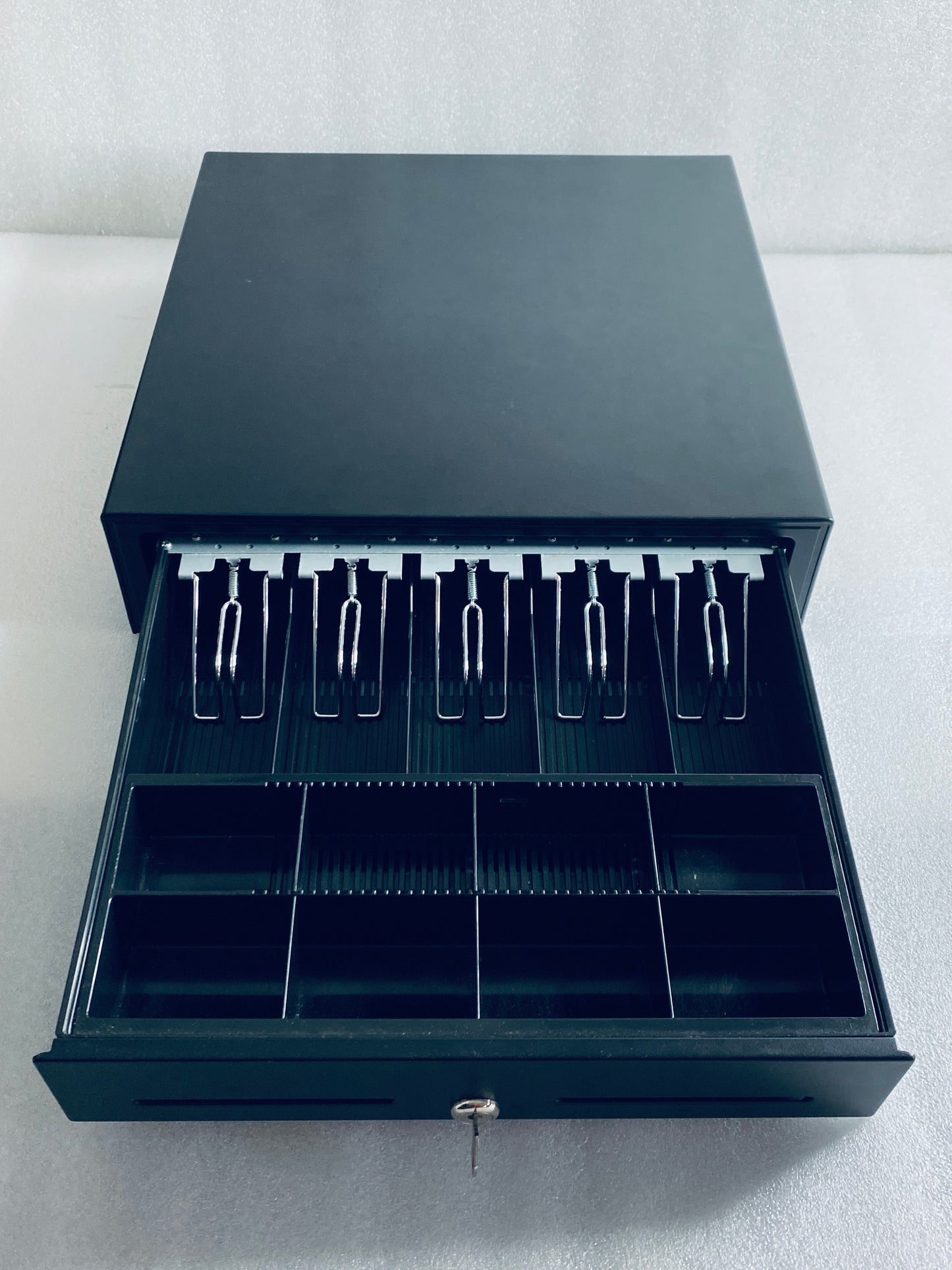 star Microincs 16” Stainless Steel Cash Drawer With Key, Black