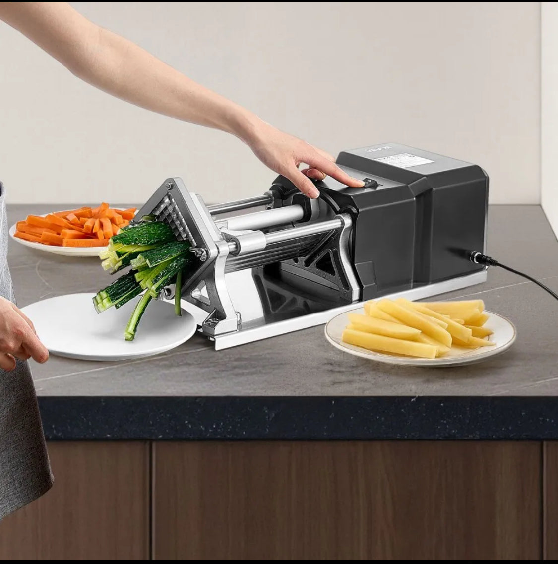 New Other VEVOR Commercial Stainless Steel French Fry, Vegetable & Fruit Cutter