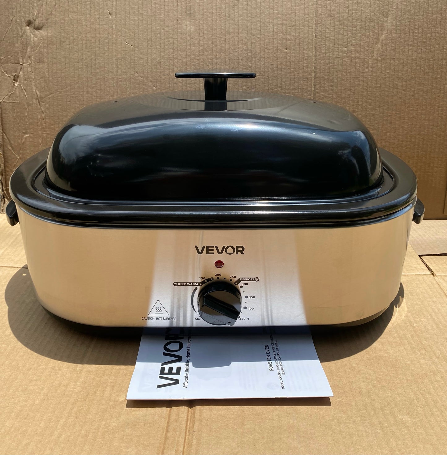 New Other VEVOR 20Qt Self-Basting Electric Roaster Oven, Silver