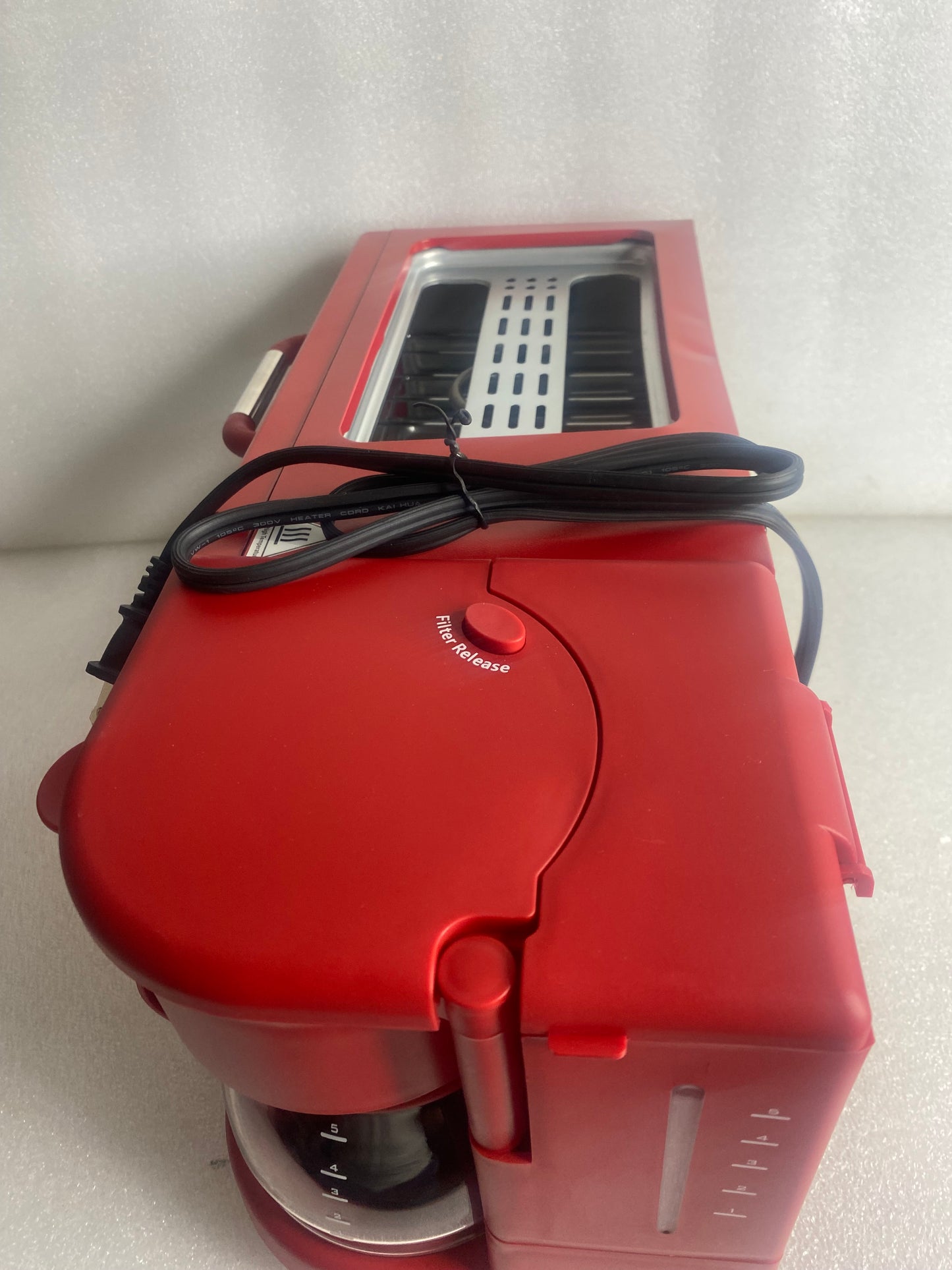 New Other Nostalgia Retro 3-in-1 Breakfast Station, Red