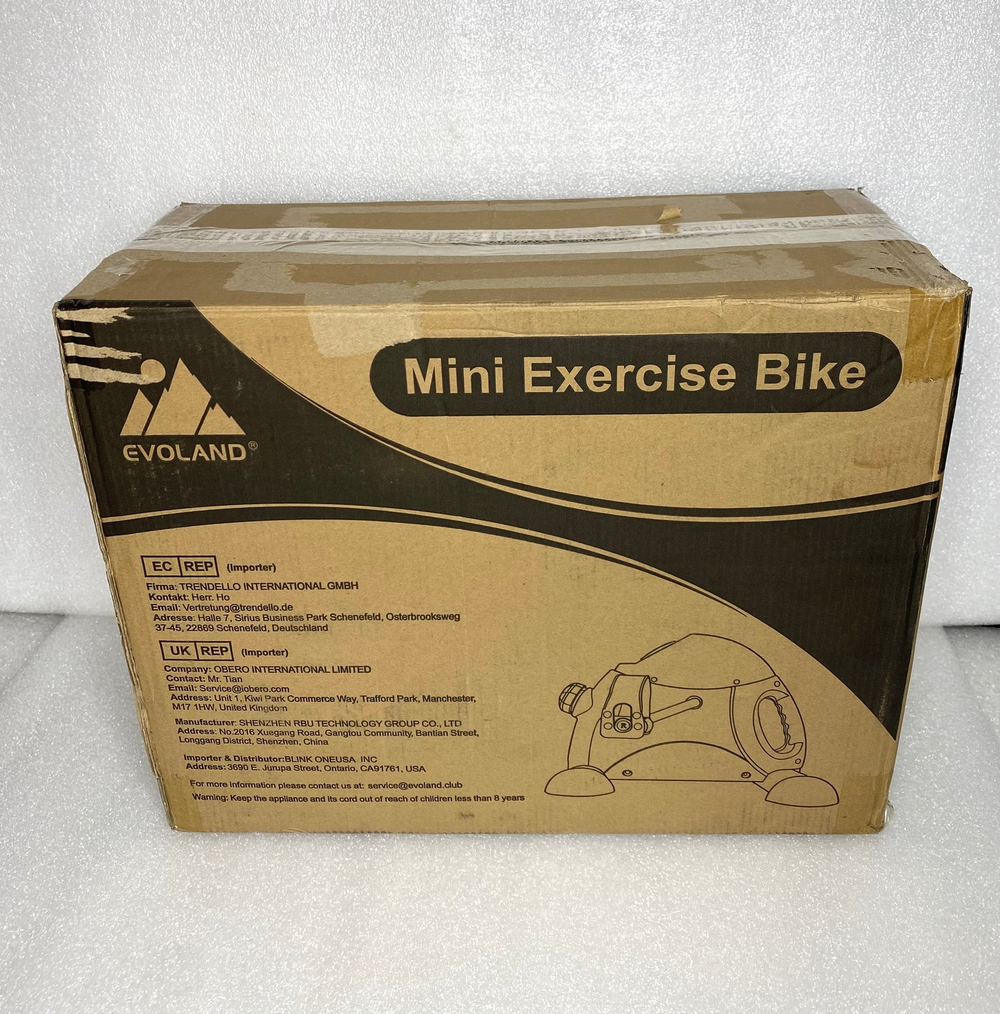 new Other - Evoland Indoor Bike Pedal Exerciser W/ 240lb Weight Capacity