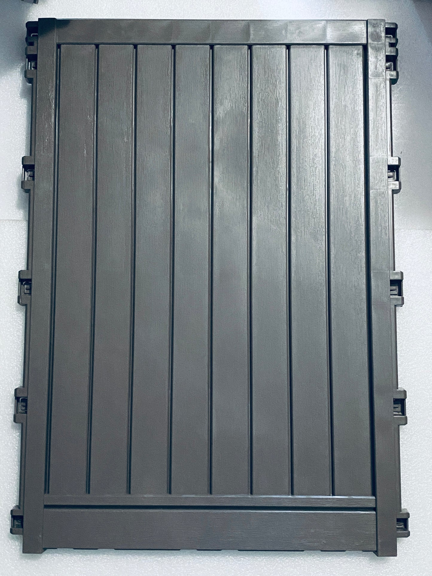 New Open Box LHBGO Outdoor 48 Gallon Lockable Package Delivery Box W/ Sign, Grey