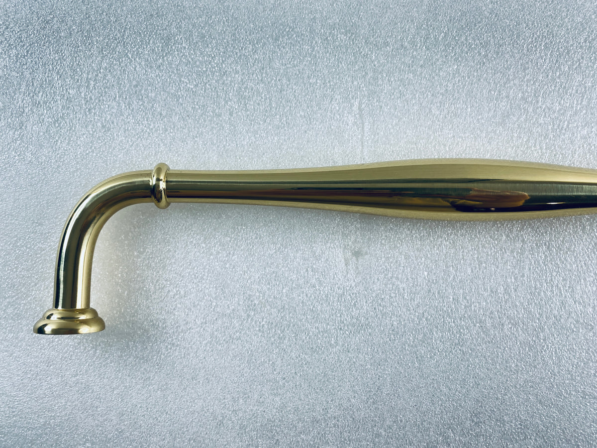 New Open Box Alno Charlie’s Collection 12" Contemporary Pull, Polished Brass