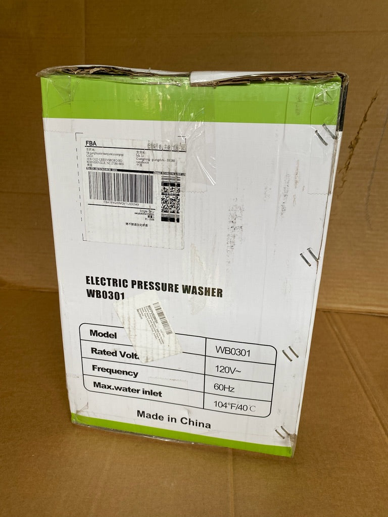 WorkBless 1200 PSI Electric Power Pressure Washer With Angle-Adjustment Nozzle, Green