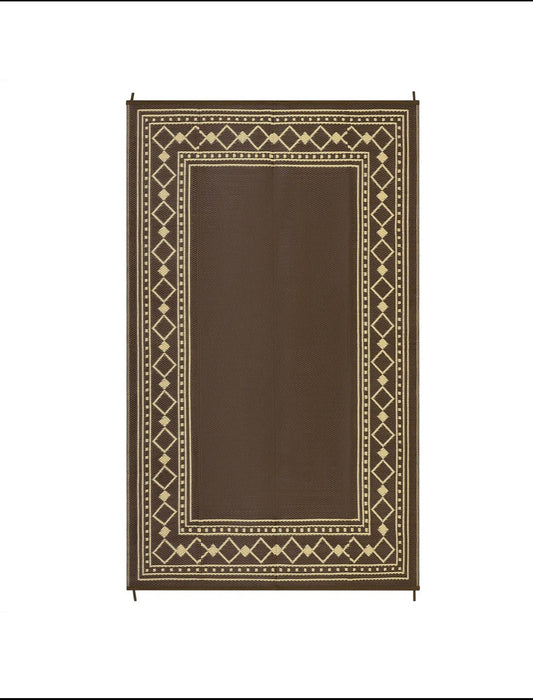New Other Garvee 9’ x 18’ Outdoor Foldable Reversible Plastic Straw Rug, Brown