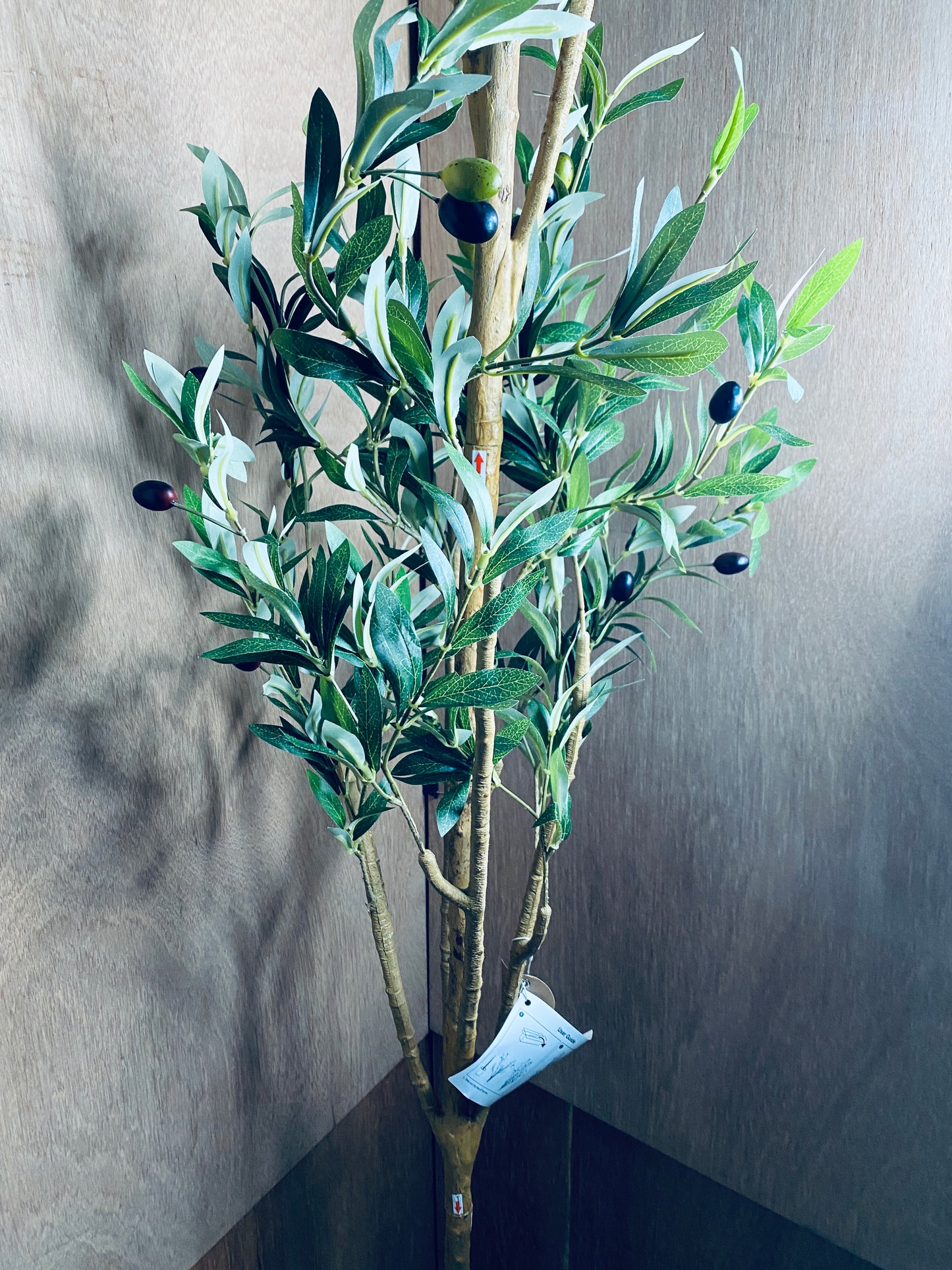 New Other Kazeila 7FT Artificial Olive Tree, Real Wood Trunk & Silk Leaves
