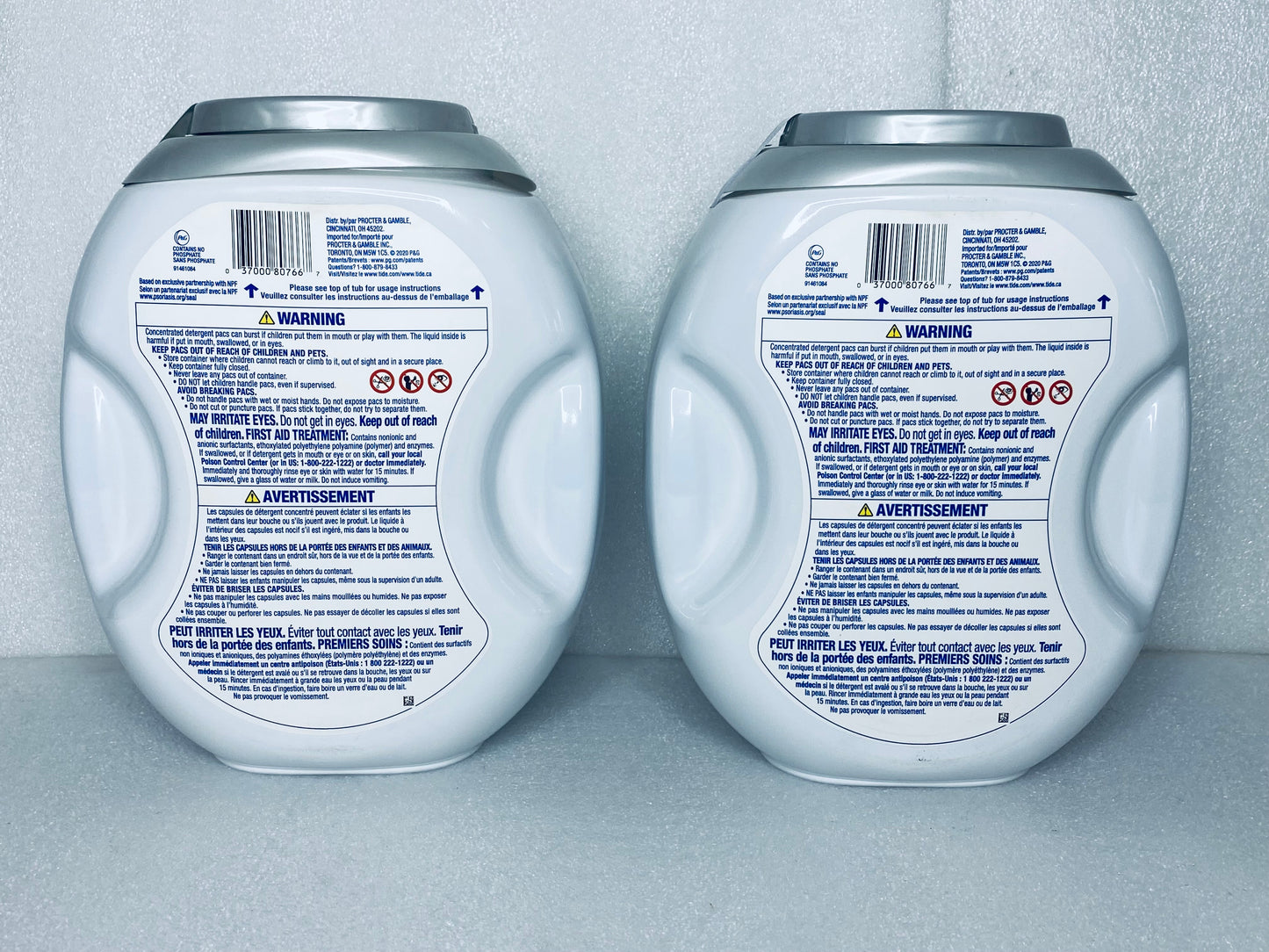 lot of 2 new - tide power pods hygienic clean heavy 10x duty, 96 count total