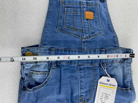 New Kidscool Space Size 3T Overall Denim, Light Blue