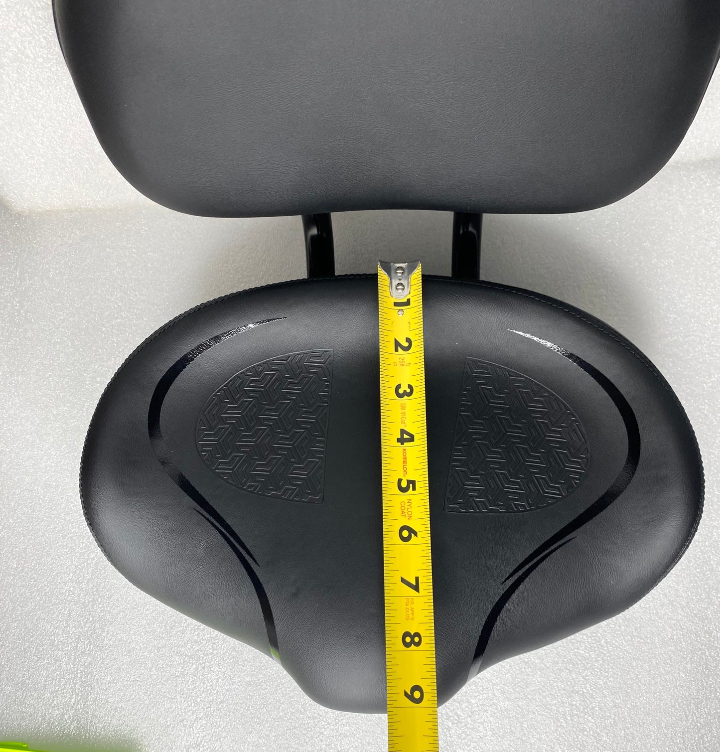 noseless Oversized Universal Bike Saddle Seat With Backrest, Black
