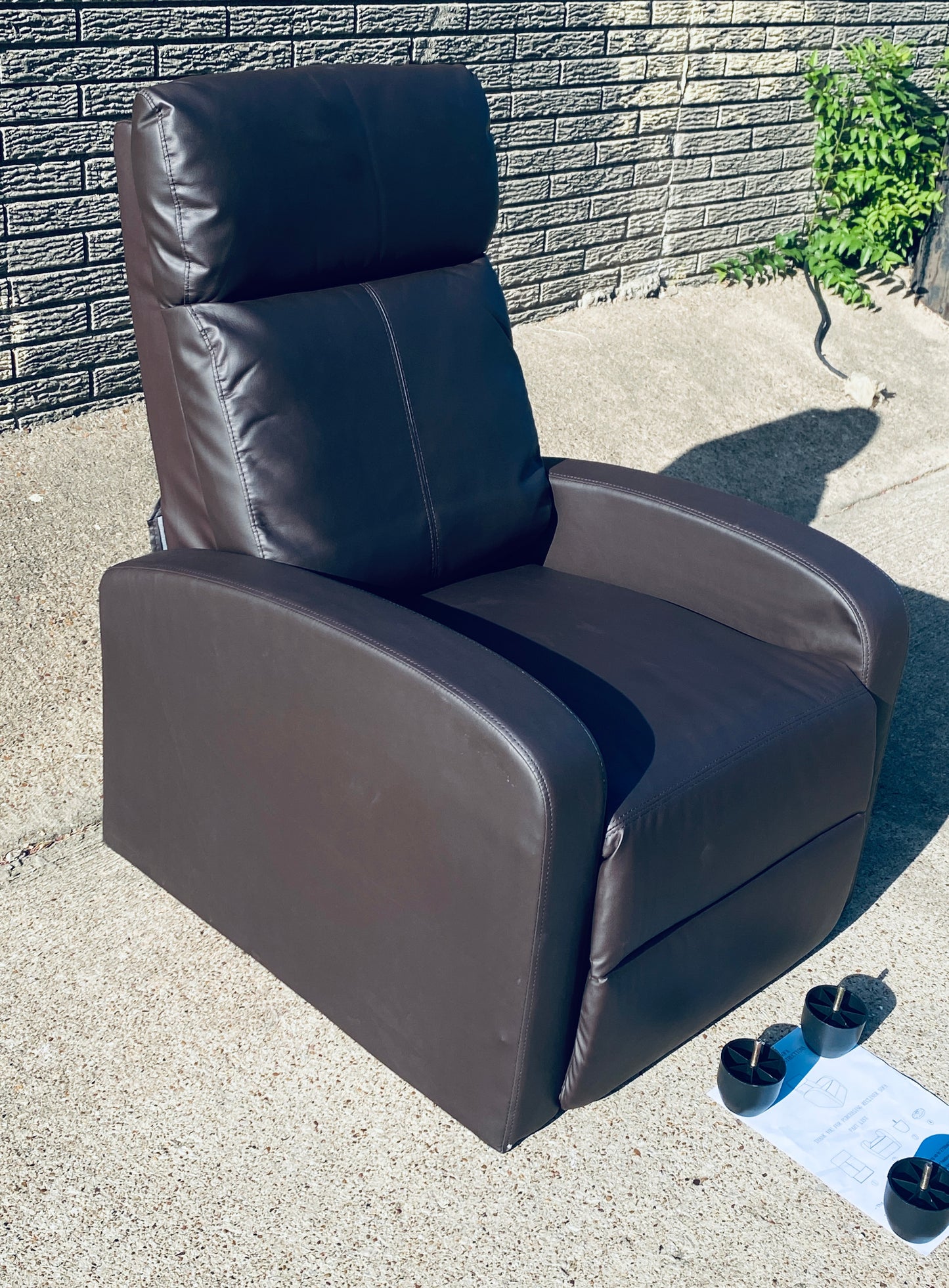 PayLessHere Reclining Sofa Home Theater Chair With Lumbar Support & Backrest